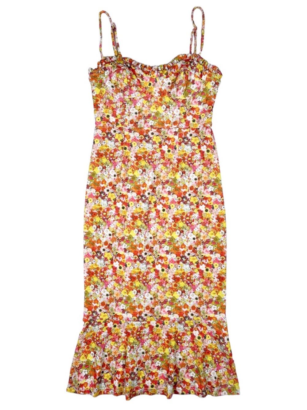 Anthropologie Hutch Selene Bustier Floral Midi Dress Size Small - Picture 4 of 13
